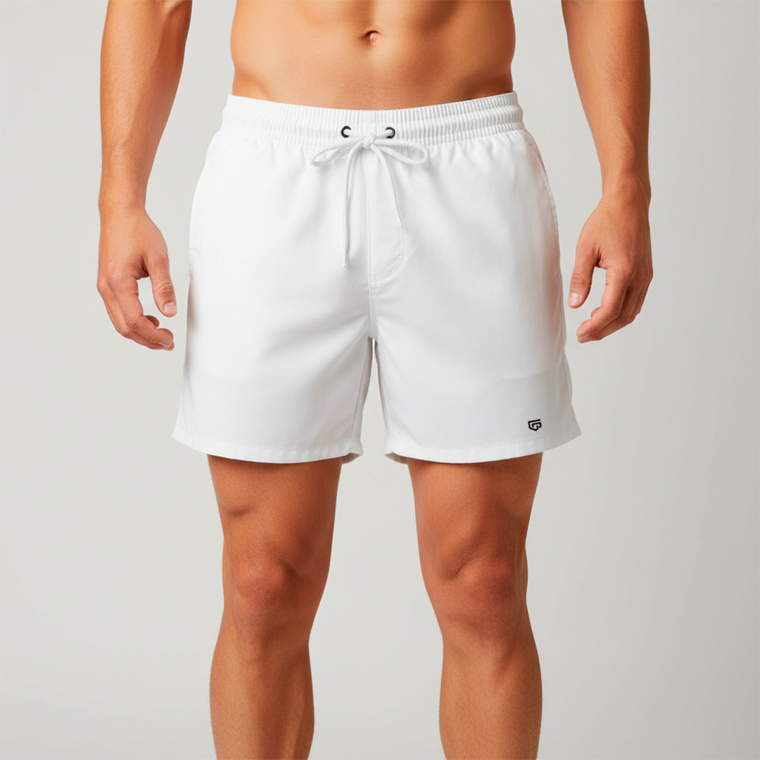 Short de Linho Masculino Branco