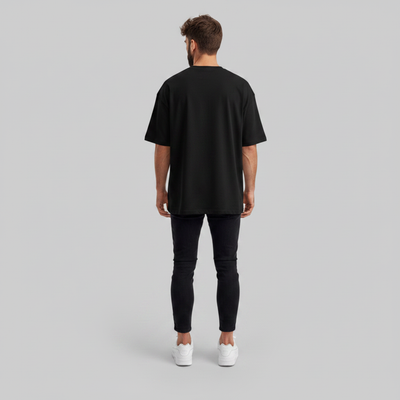 Oversized Preta - Suedine