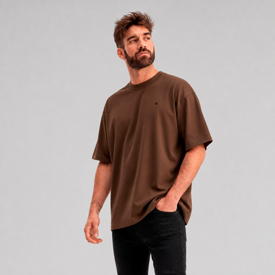 Oversized Marrom - Suedine