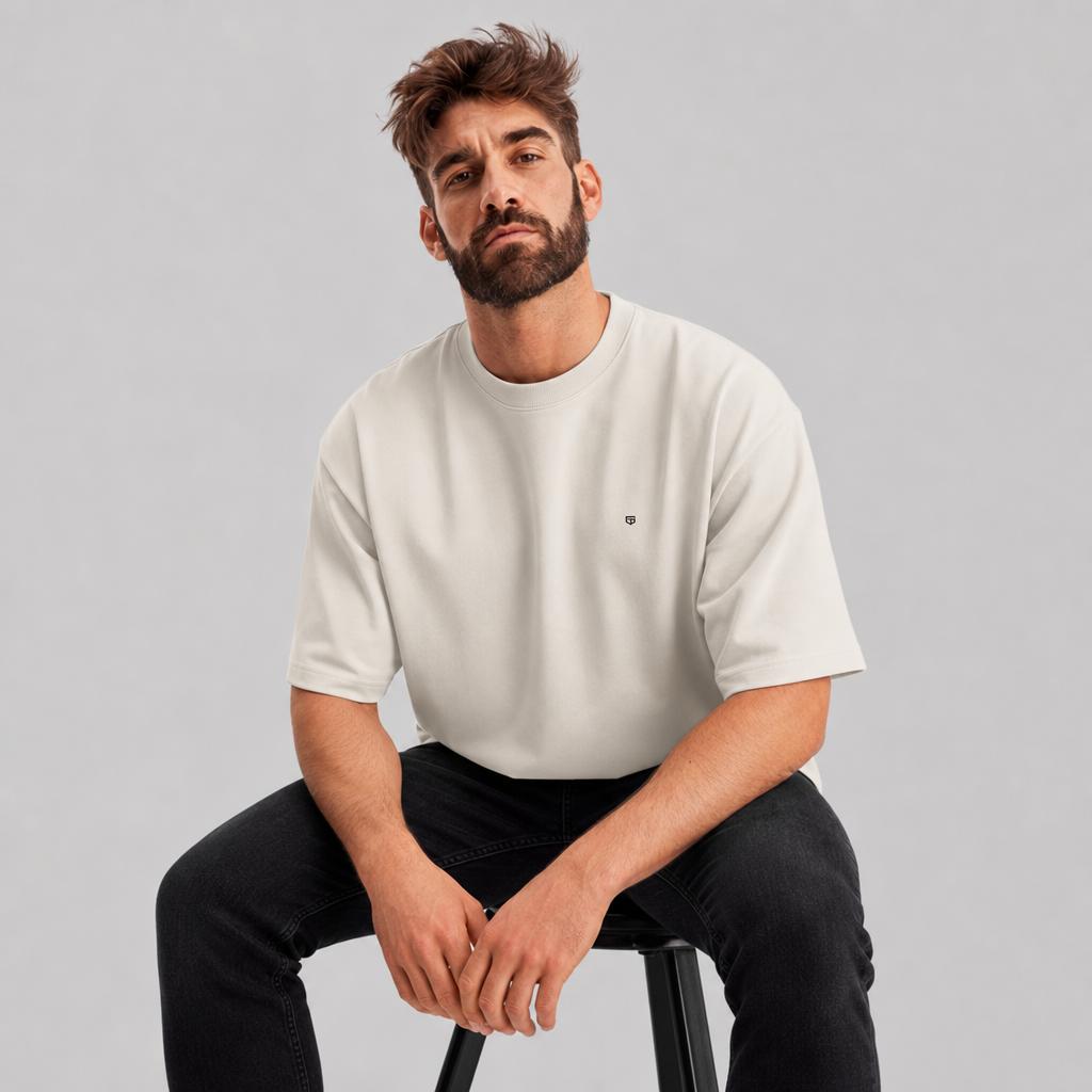 Oversized Offwhite - Suedine