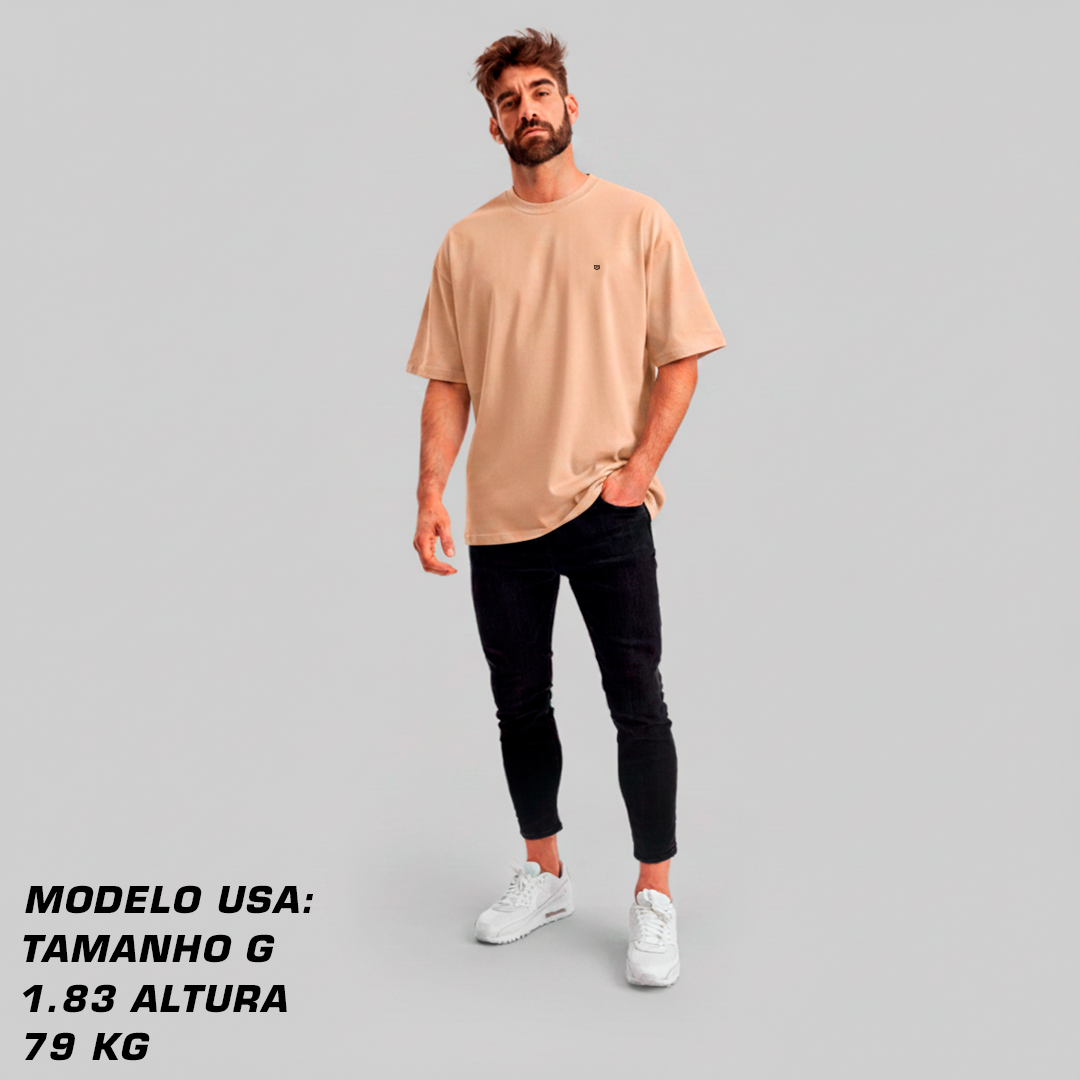 Oversized Areia - Suedine