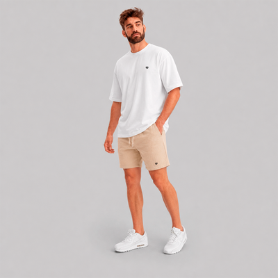 Short de Linho Masculino Bege